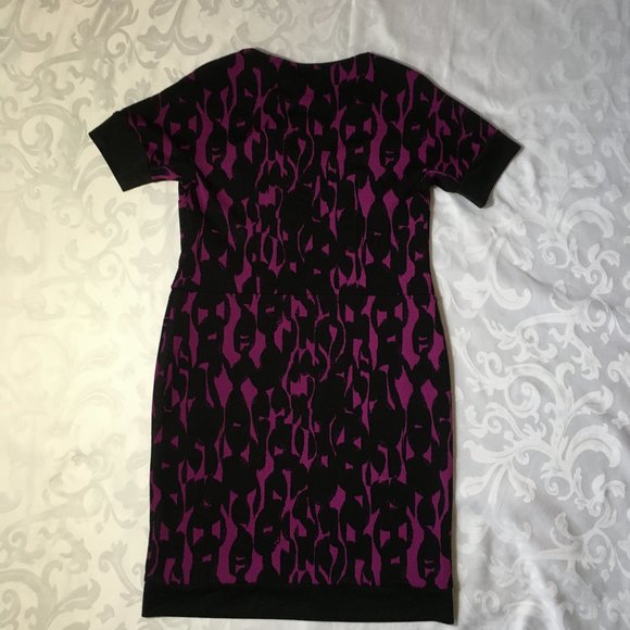 JOSEPH RIBKOFF Knit Sheath Dress, Pink/Black, 10 - Picture 5 of 16